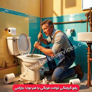 گرفتگی توالت فرنگی