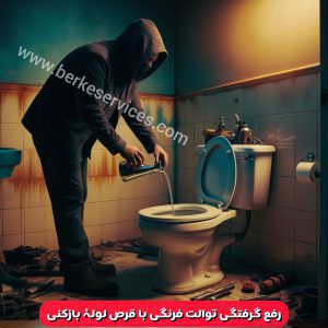 گرفتگی توالت فرنگی