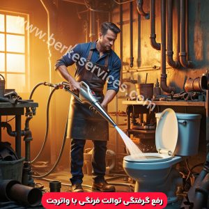 گرفتگی توالت فرنگی