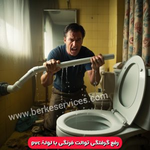 گرفتگی توالت فرنگی