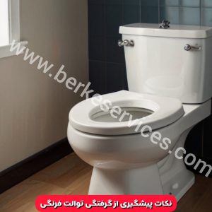 گرفتگی توالت فرنگی
